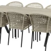 Florens-pöytä, jatkettava + 6 Amalfi-tuolia