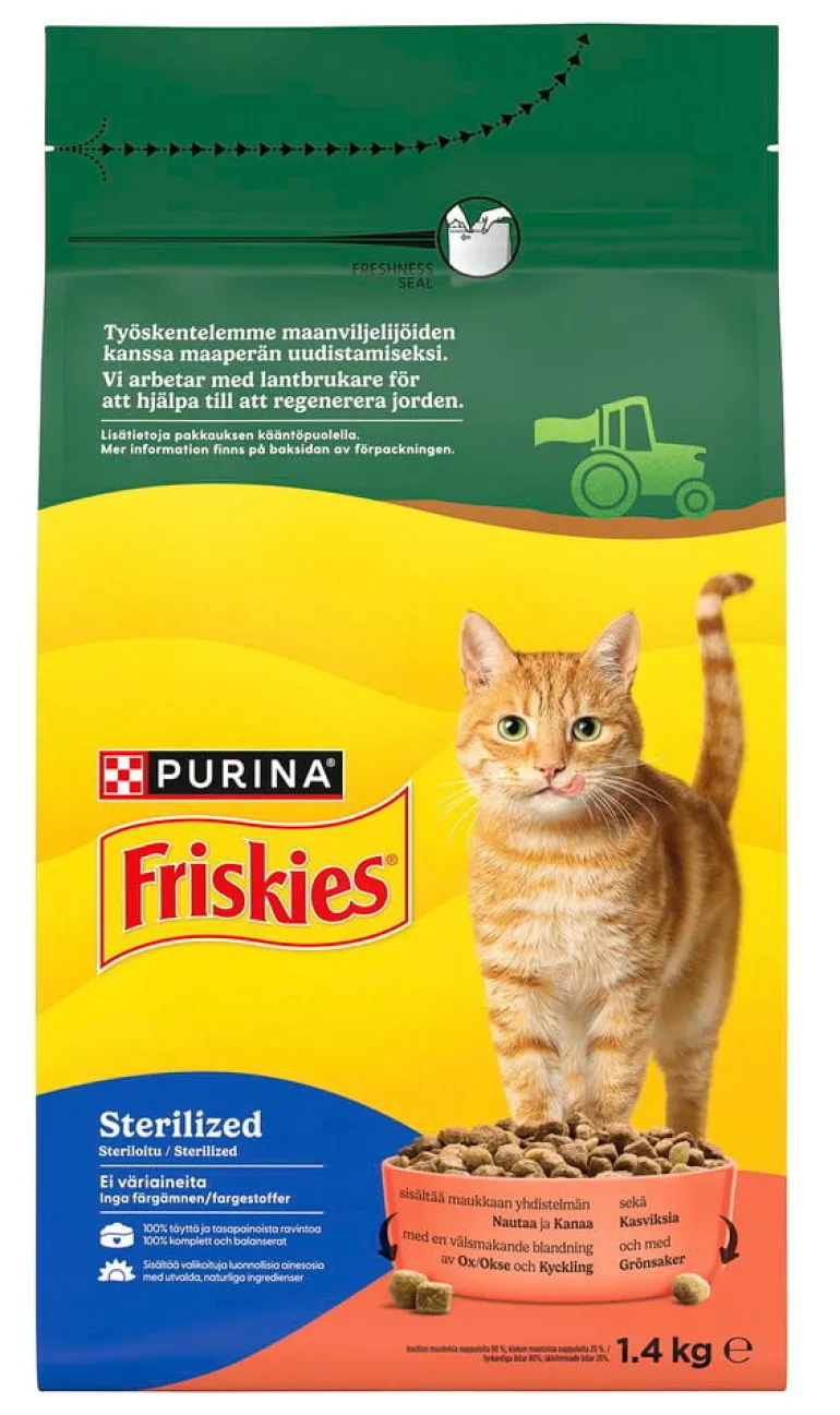 Kissojen kuivaruoka Friskies