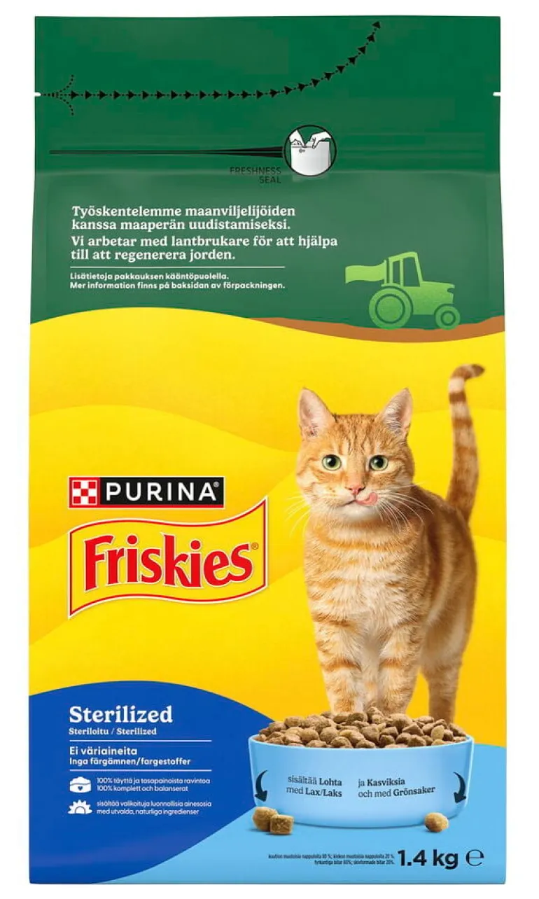 Kissojen kuivaruoka Friskies