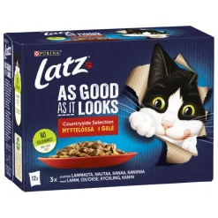 Kissojen märkäruoka Latz