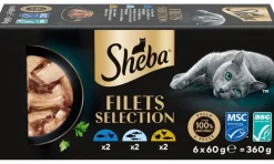 Kissojen märkäruoka Sheba Filets Selection