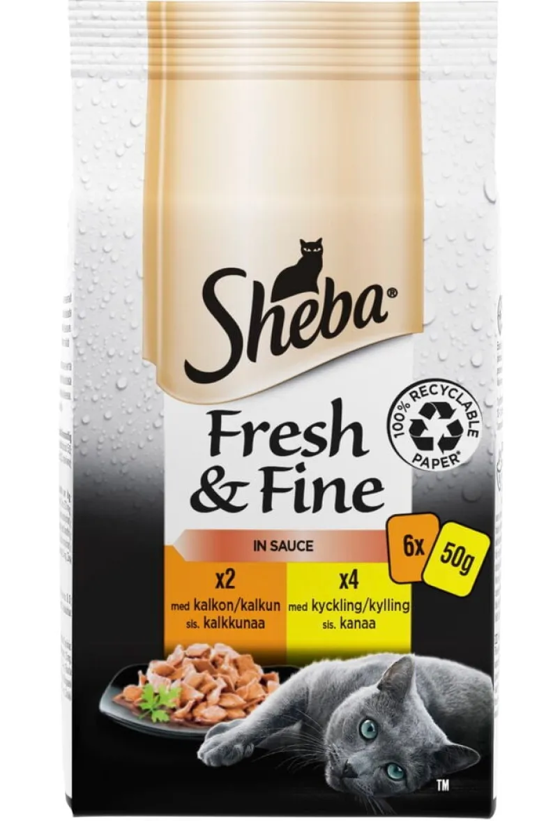 Kissojen märkäruoka Sheba Fresh & Fine