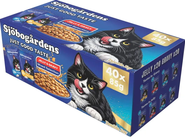 Kissojen märkäruoka Sjöbogårdens