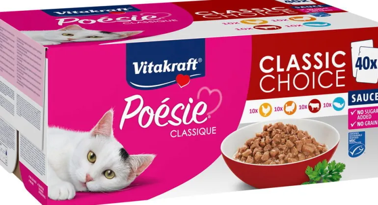 Kissojen märkäruoka Vitakraft Poésie Classique
