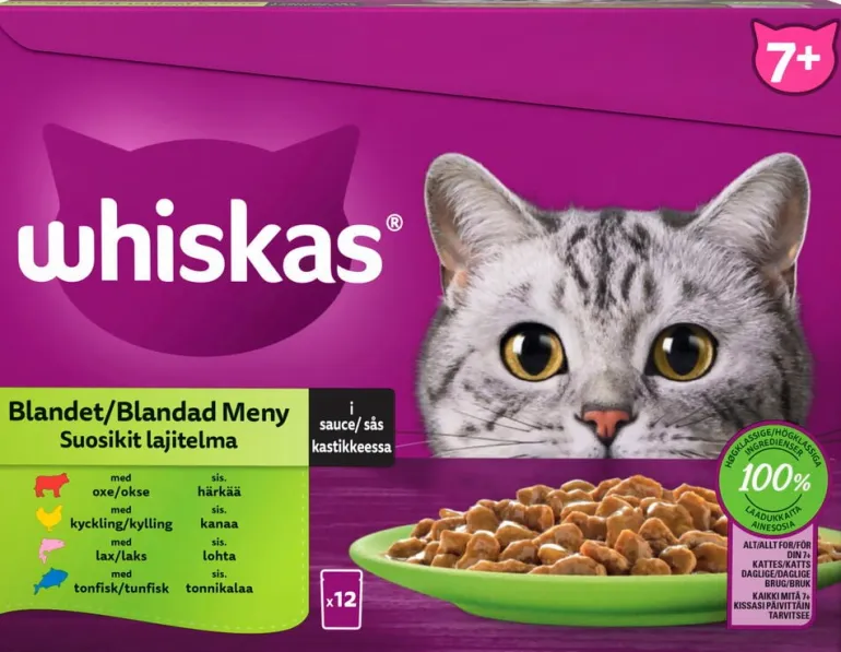 Kissojen märkäruoka Whiskas