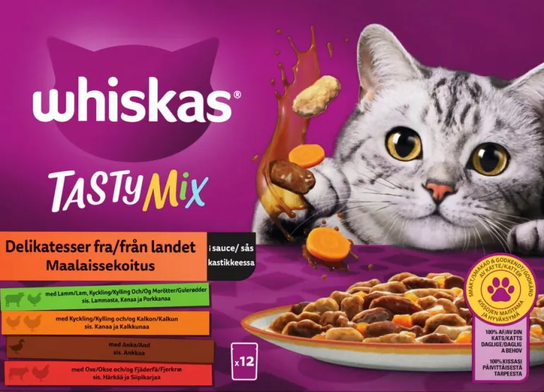 Kissojen märkäruoka Whiskas