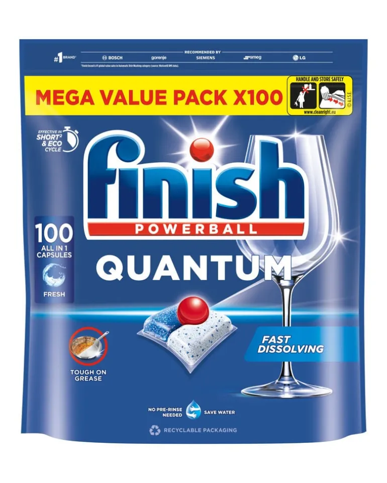 Konetiskitabletti Finish Quantum All in 1
