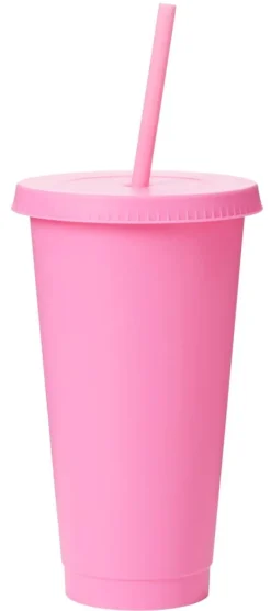 Kuppi kannella ja pillellä
