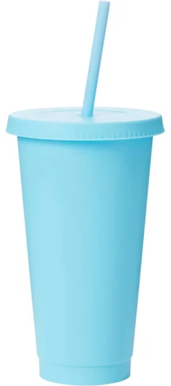 Kuppi kannella ja pillellä
