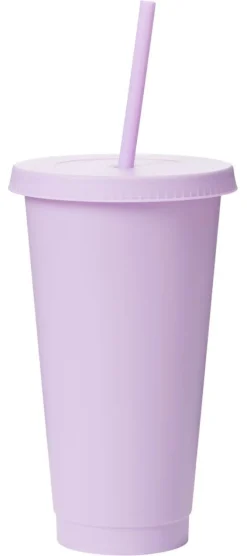 Kuppi kannella ja pillellä