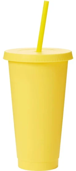 Kuppi kannella ja pillellä