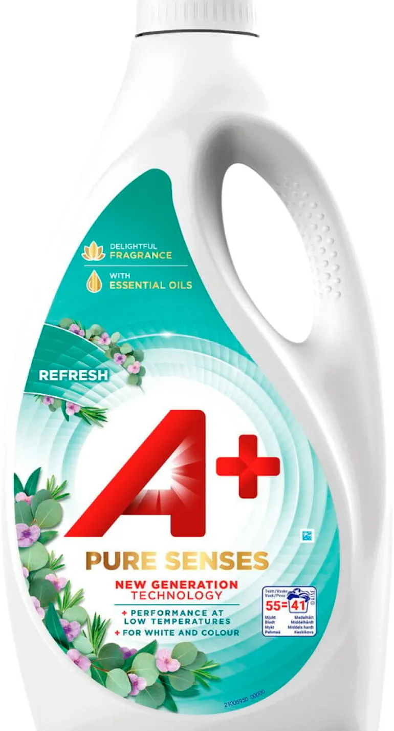 Nestemäinen pyykinpesuaine A+ Pure Sense