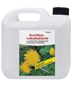 Nurmikon voikukkahävite Toxan