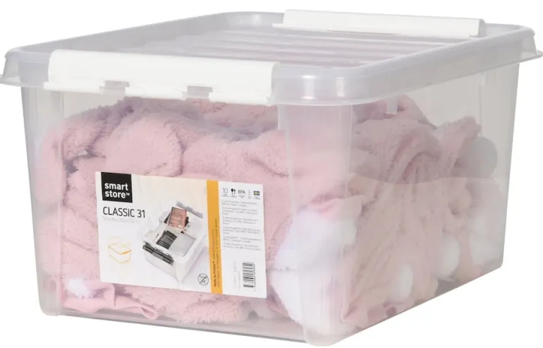 Säilytyslaatikko kannella Smartstore