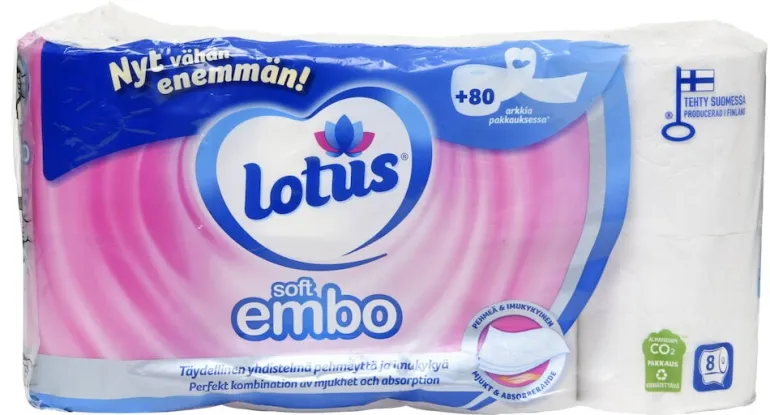 WC-paperi Lotus Soft Embo